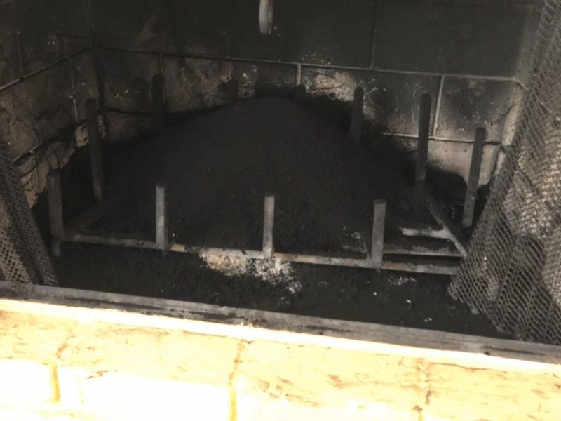 Camera inspection of a residential chimney flue interior